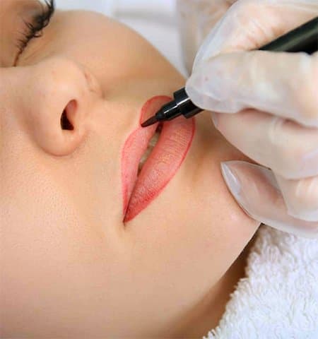 Brow treatment in progress at the Rebornurself studio in Chennai