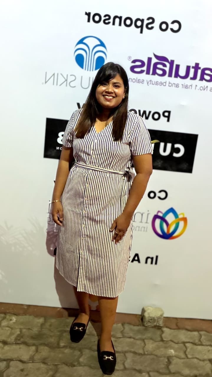Sandhiya Srinivasan at a beauty industry event